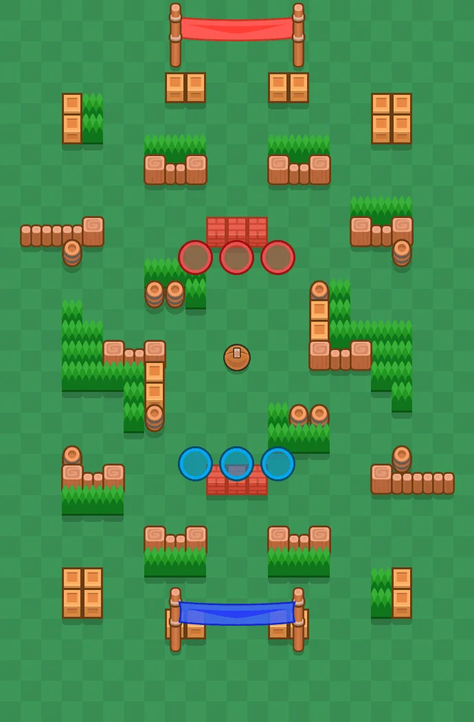Super Beach Brawl Stars map layout