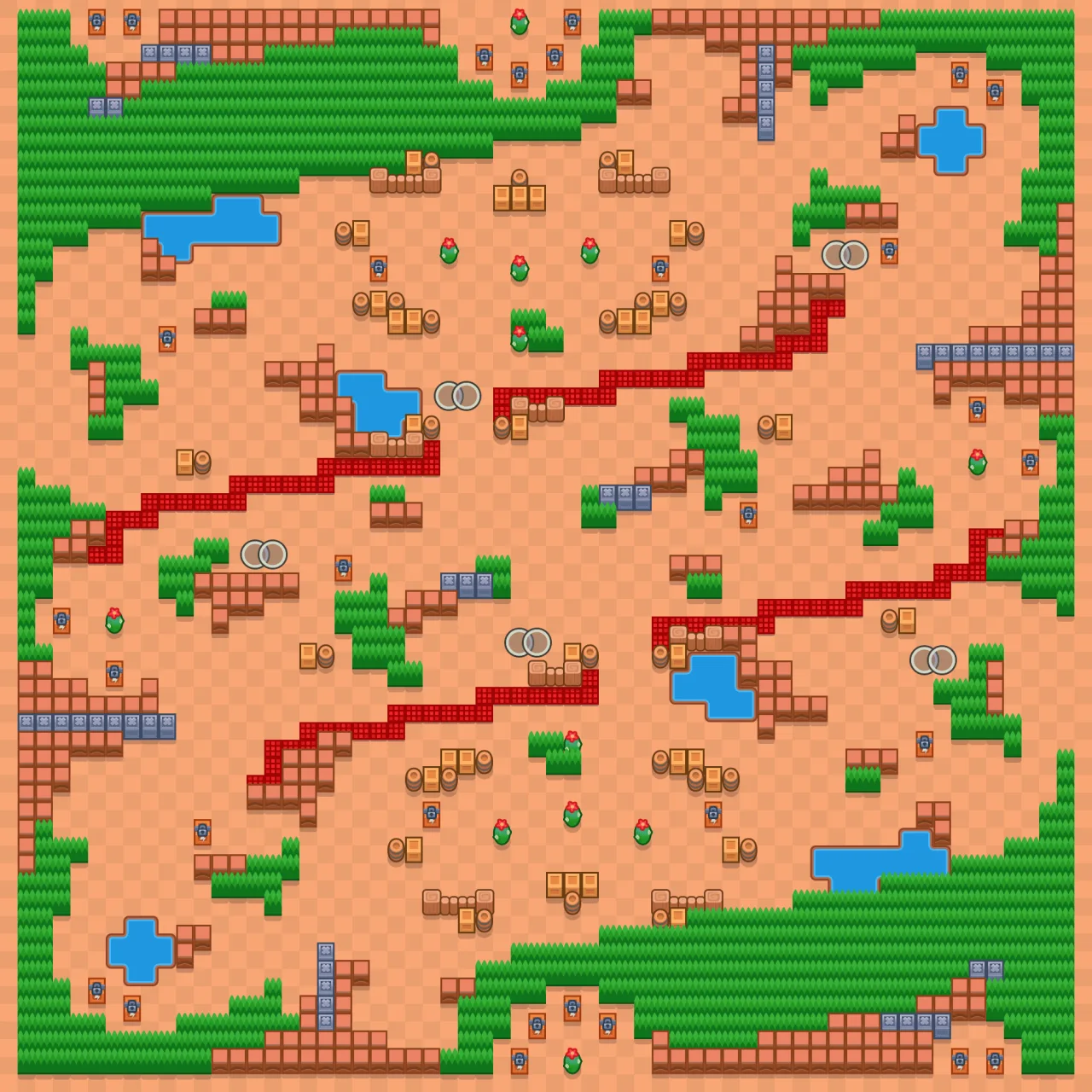 Kroket Brawl Stars map layout