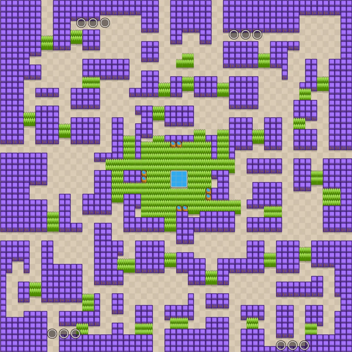 Cavern Churn Brawl Stars map layout