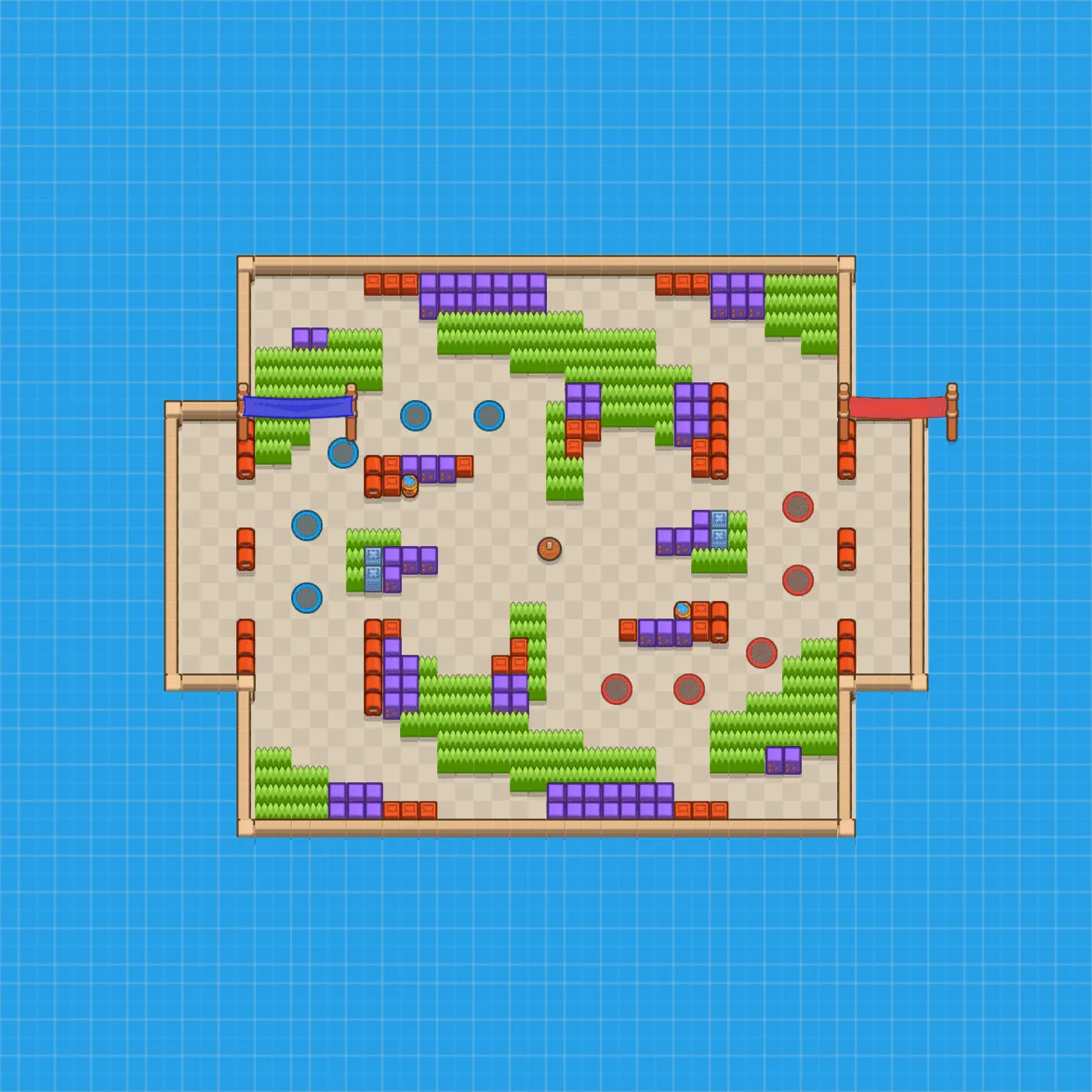 Insane Streamer Brawl Stars map layout
