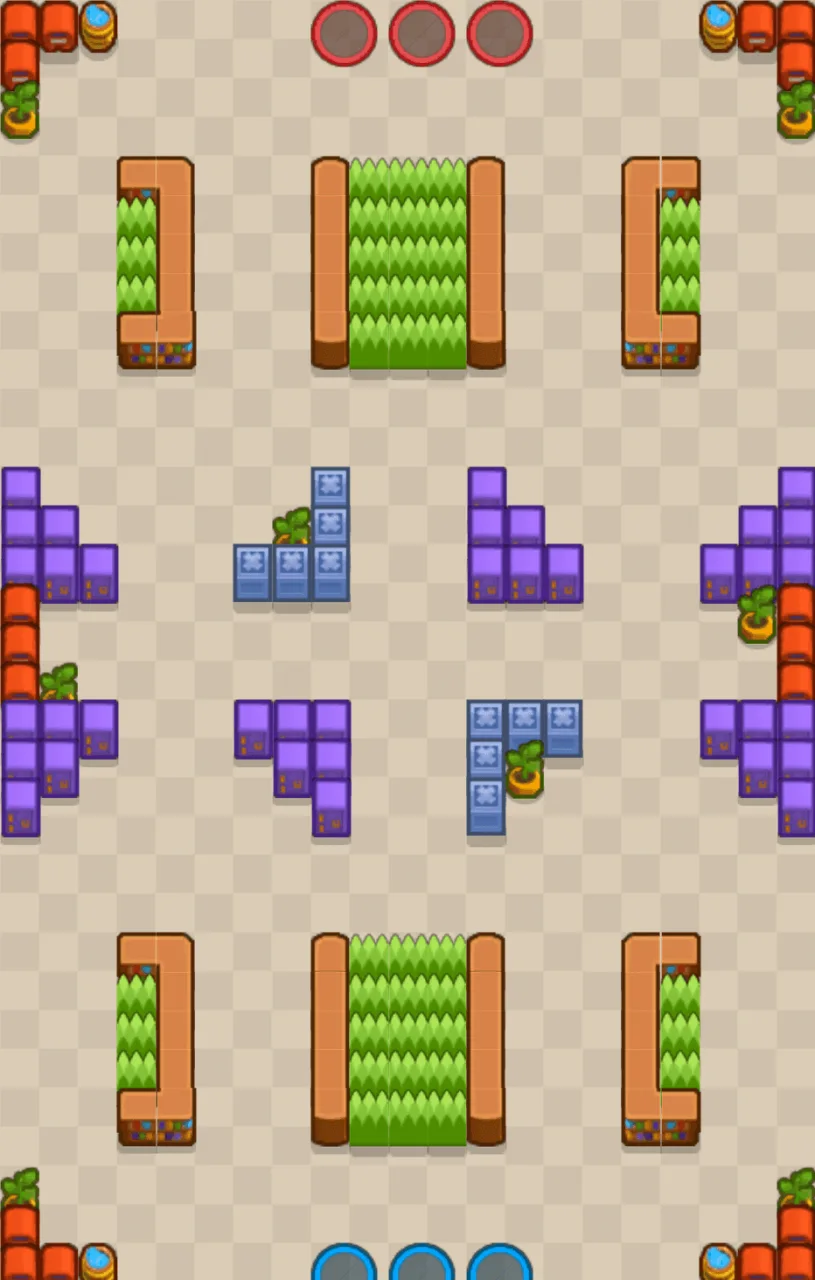 Belle's Rock Brawl Stars map layout