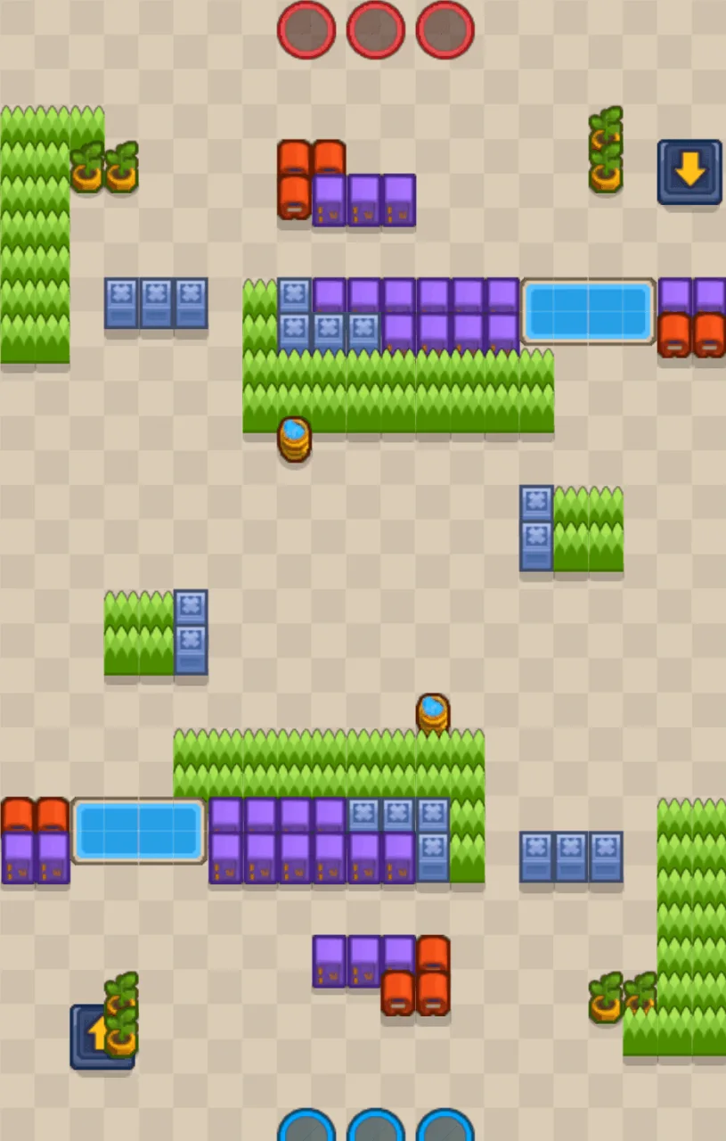 Out in the Open Brawl Stars map layout