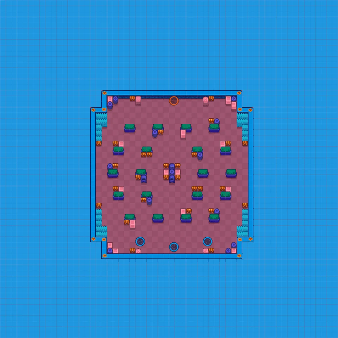 Seekret Passage Brawl Stars map layout